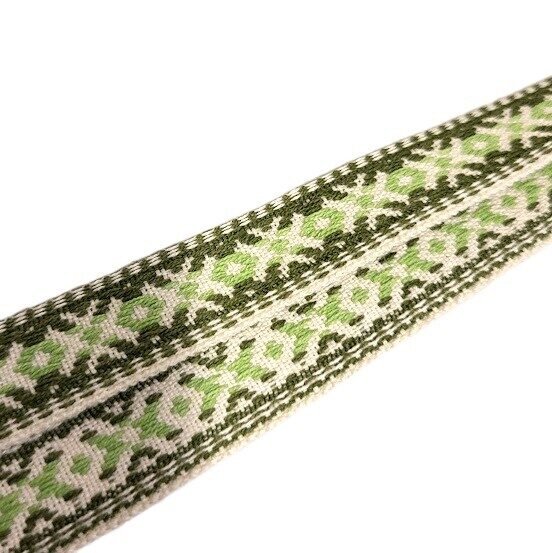 Stylized Ribbon "Akas zīme" (green) 