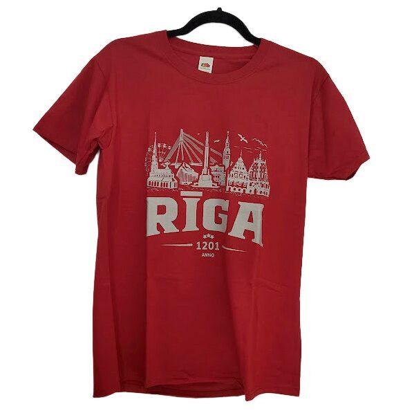 Футболка RIGA PANORAMA (красная) - размер L 