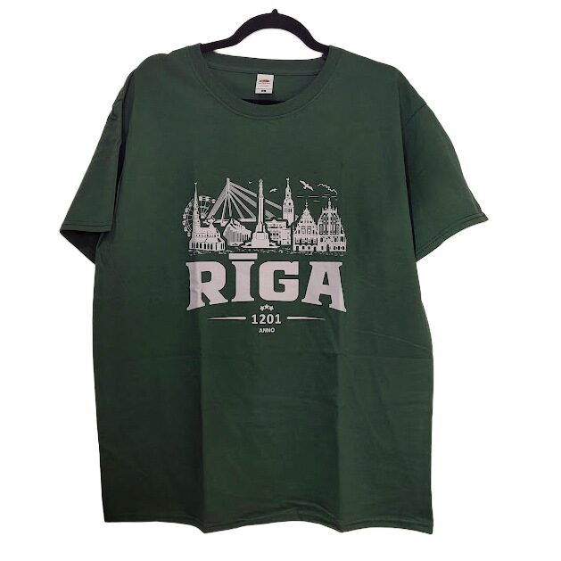 Футболка RIGA PANORAMA (зеленая) - размер L 