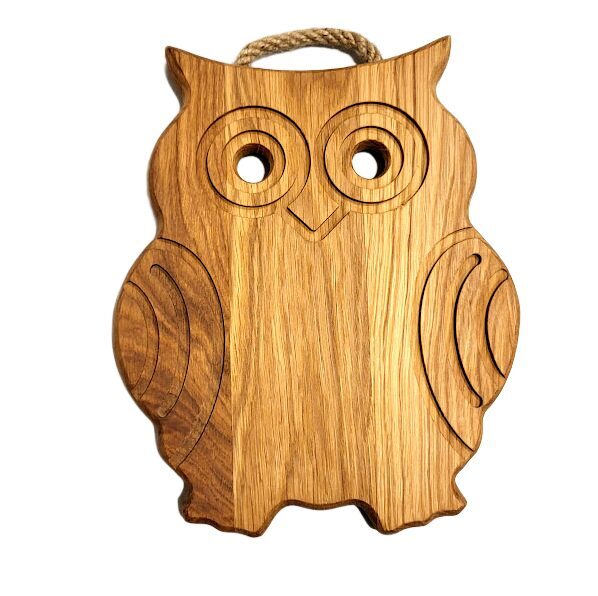 Wooden hot pad-cutting board "Owl"  