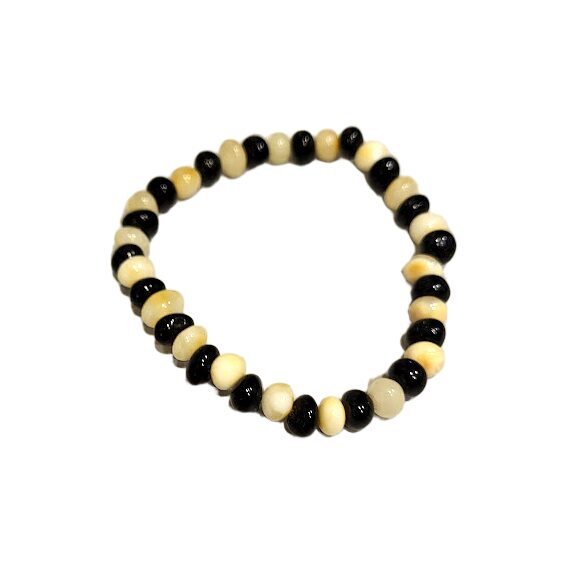 Exclusive Baltic Amber Contrast Bracelet "Sun Rhythm" – 1211301 