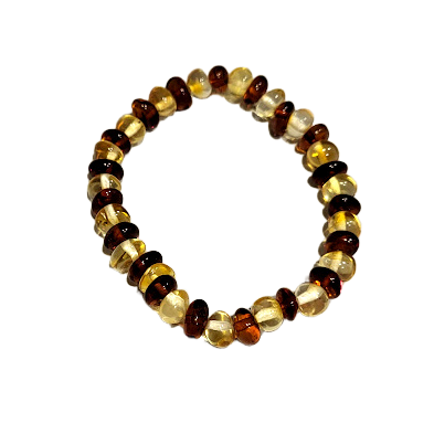 Exclusive Baltic Amber Multi-Tone Bracelet "Sun Treasure" – 1211402 