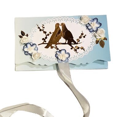 Handmade wedding money envelope "Luxury" (10 x 17.5 cm) 230701
