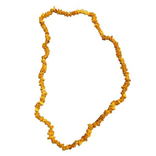 Smalkās dzintara krelles "Saules rasas" (77 cm) 1214002 