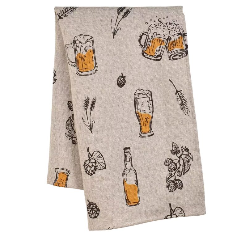 Кухонное полотенце с принтом Пиво