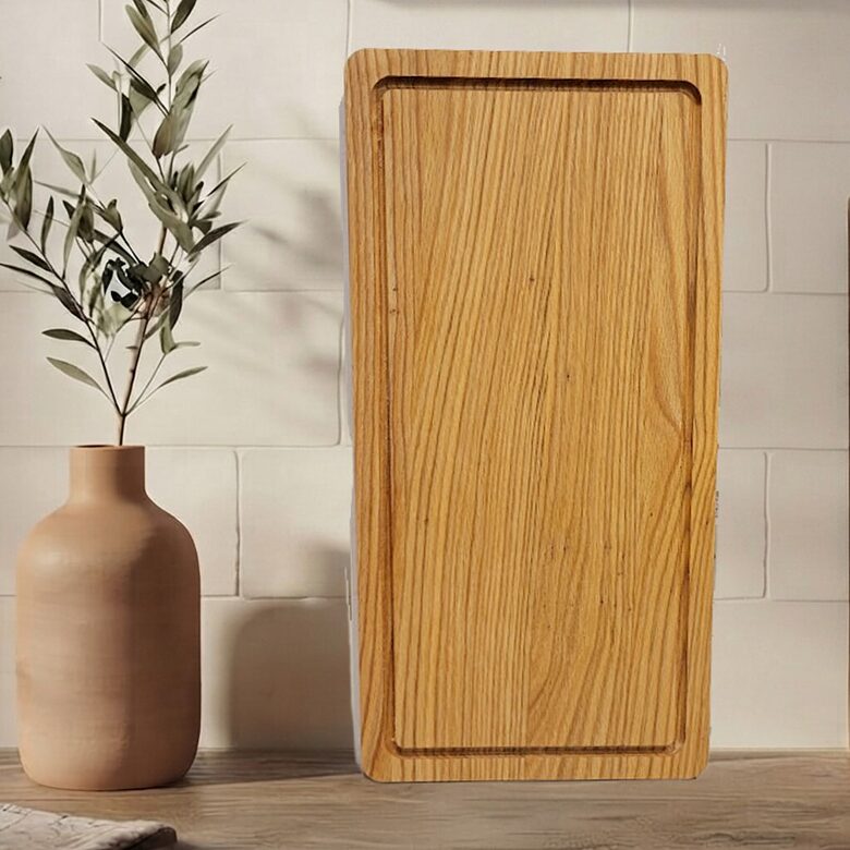 Oak Wood Kitchen Cutting Board (24x48x2 cm)