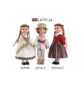 Atklātne / Postcard / Открытка "Lelles tautas tērpos" Nr. 19357