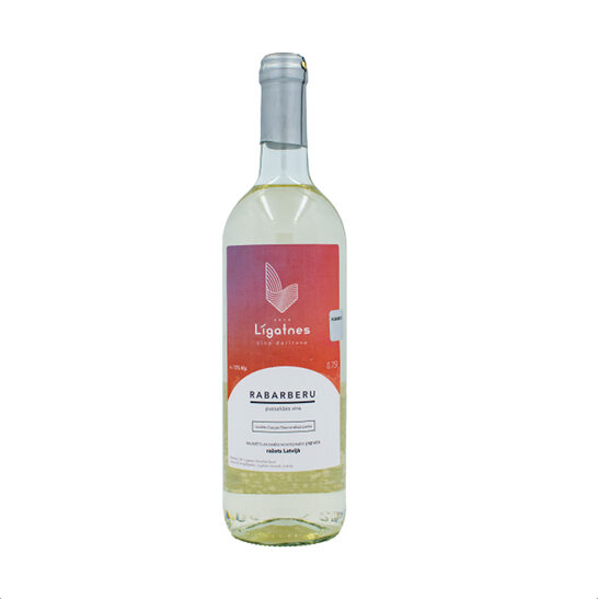 Līgatne Winery Semi-Sweet RHUBARB Wine