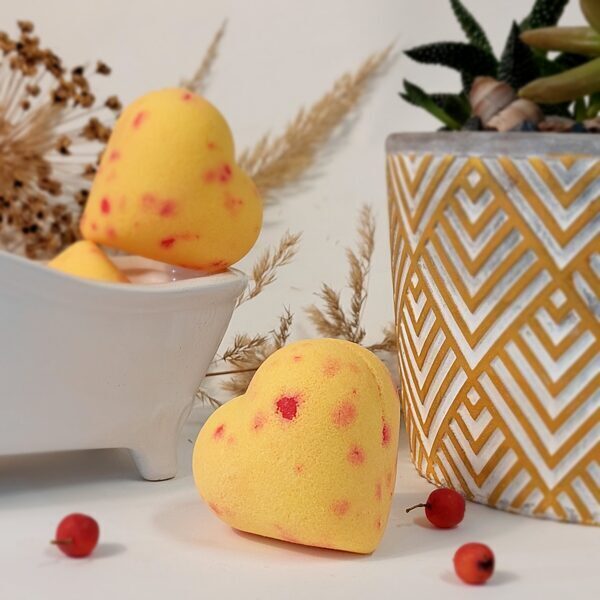 Бомба для ванны в форме сердца «Летнее солнце»