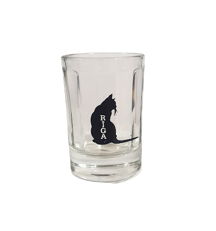 Stikla glāze Melnais kaķis