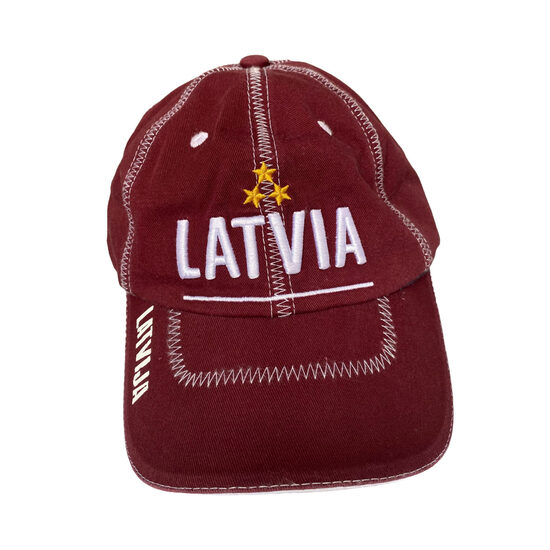 Baseball cap "Latvia" (Bordeaux) 1501701 