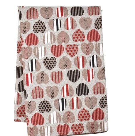 Kitchen towel with Hearts print 
