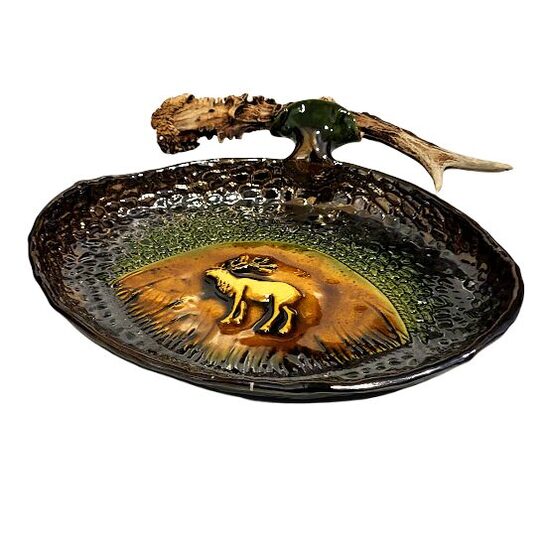 Глиняная тарелка - поднос 484201