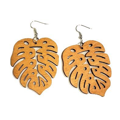 Wooden earrings 055918