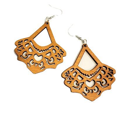 Wooden earrings 055914