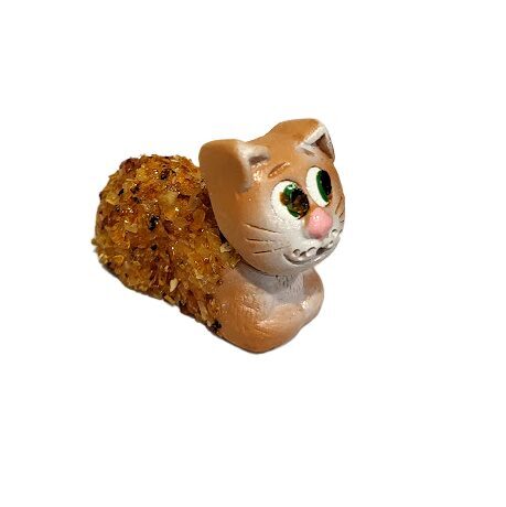 Ceramic figurine with amber - Cat 440201