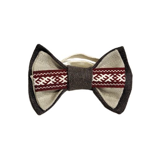Linen fabric bow tie Folk classic (children's)