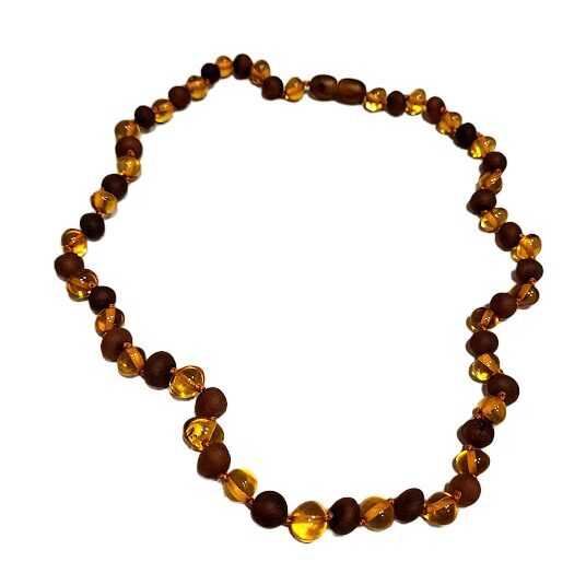 Exclusive Natural Amber Necklace "Earth Power" (46 cm)-01