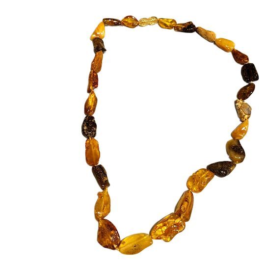 Exclusive Large Piece Amber Necklace "Grand Amber" (54 cm)