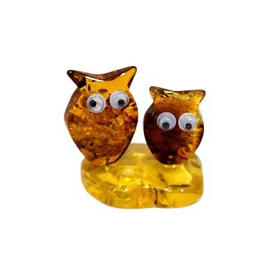 Amber figure Two owls 1209802