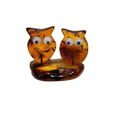 Amber figure Two owls 1209803