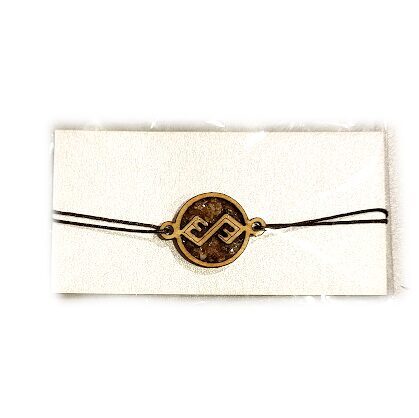 Bracelet with amber "Signs" 676310