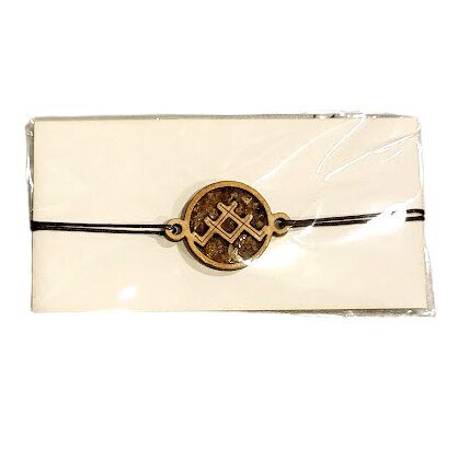 Браслет с янтарём "Знаки" 676313