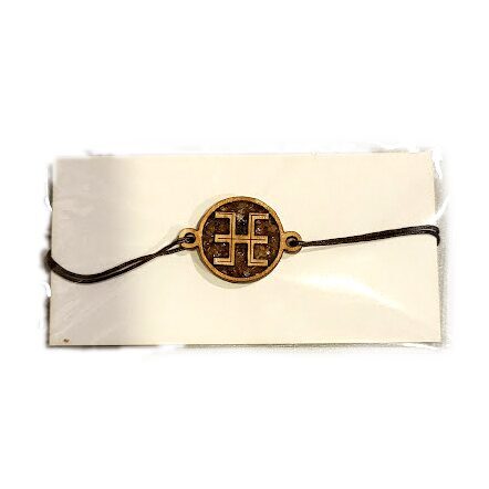 Bracelet with amber "Signs" 676308
