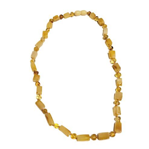 Ekskluzīvas Baltijas dzintara krelles "Saules mirdzums" (48 cm)