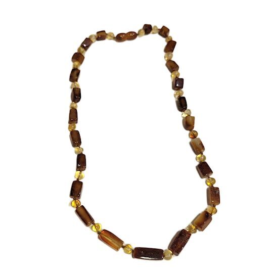 Exclusive Natural Amber Necklace "Honey Glow" (46 cm)