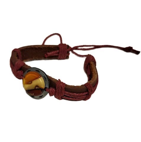 Ādas aproce ar dzintaru 1201001