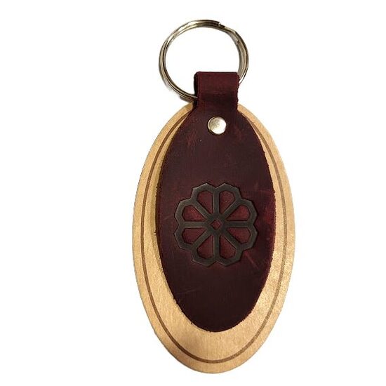 Ādas atslēgu piekariņš Saules zīme 430132