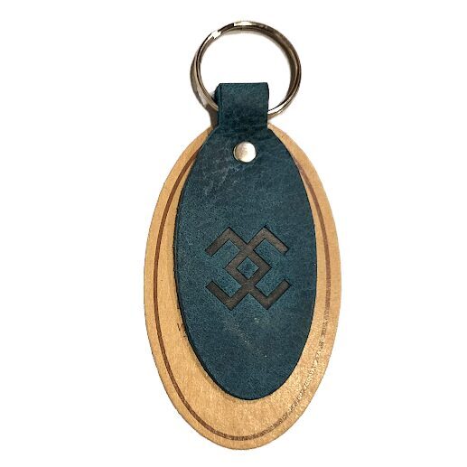 Ādas atslēgu piekariņš Mēness zīme 430143