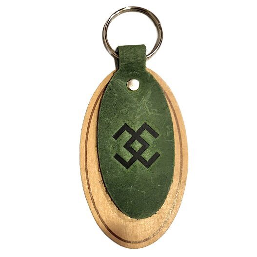 Ādas atslēgu piekariņš Mēness zīme 430144