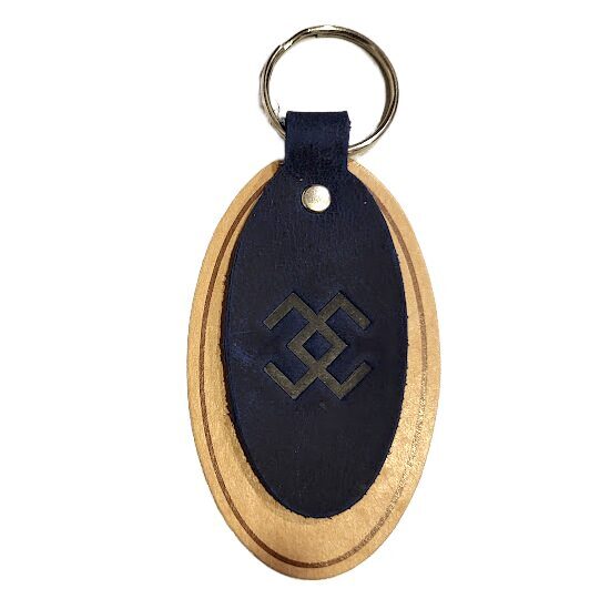 Ādas atslēgu piekariņš Mēness zīme 430146