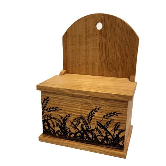 Солонка деревянная - дуб с принтом 1290301