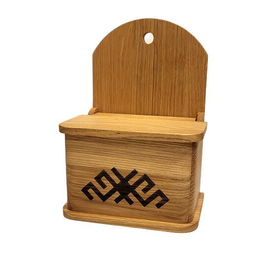 Koka sālstrauks(apaļie stūri)  - ozols ar apdruku 1290403