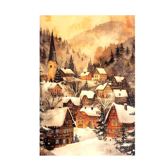 Apsveikumu kartiņa Retro Ziemassvētki 0512999