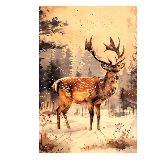 Apsveikumu kartiņa Retro Ziemassvētki 05129103