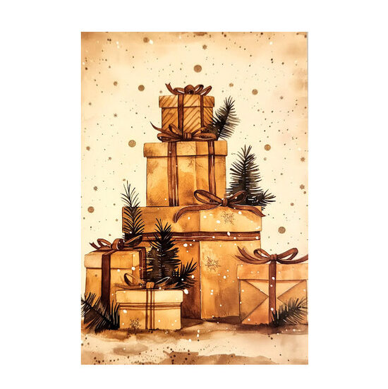 Apsveikumu kartiņa Retro Ziemassvētki 05129110