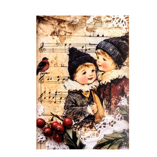 Apsveikumu kartiņa Retro Ziemassvētki 05129122