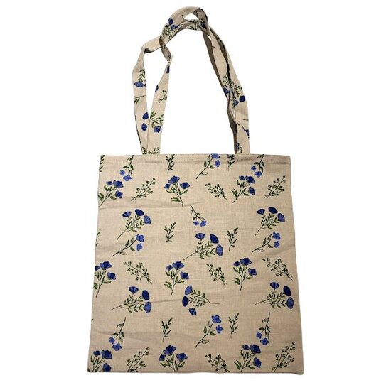 Iepirkuma maisiņš ar apdruku Ziedi