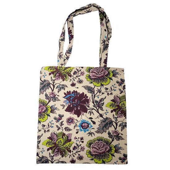 Iepirkuma maisiņš ar apdruku Ziedi