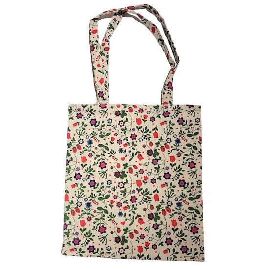 Iepirkuma maisiņš ar apdruku Ziedi