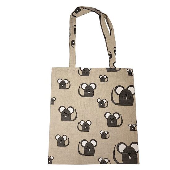 Iepirkuma maisiņš ar apdruku Pele