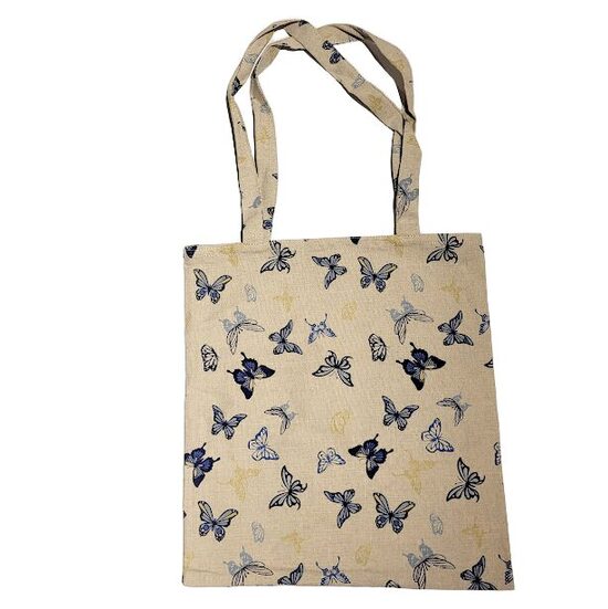 Iepirkuma maisiņš ar apdruku Taureņi