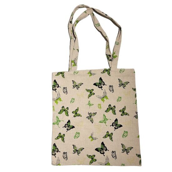 Iepirkuma maisiņš ar apdruku Taureņi