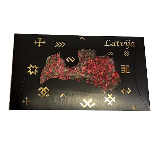 Темный шоколад с малиной и мятой