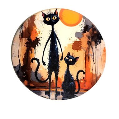 Finiera glāžu paliktnis "Kaķu personības" 0519539