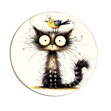 Finiera glāžu paliktnis "Kaķu personības" 0519545